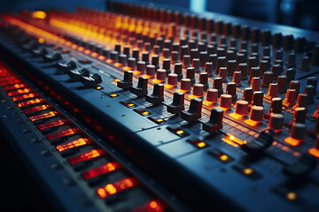 Image of a recording studio mixer.