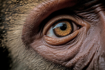 Close up of monkey eye
