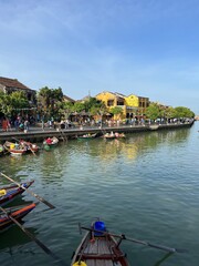 Old Town, Thu Bon River in Hoi An, Vietnam