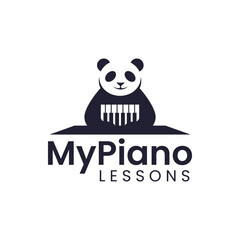 Lace and piano combination logo character. It is very suitable for music course logos or the like.