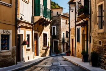 Fototapeta na wymiar The Spanish Village of Montefrio, Andalusia, Spain. Generative AI