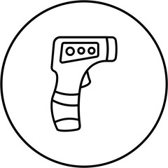 Thermometer Gun Icon