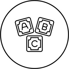 Abc Block Icon