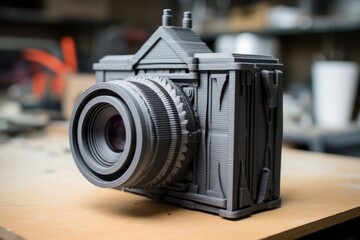 Fototapeta na wymiar 3d printed pinhole camera model