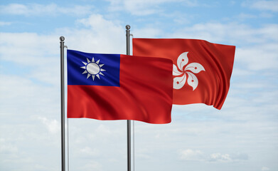 Hong Kong and Taiwan flag