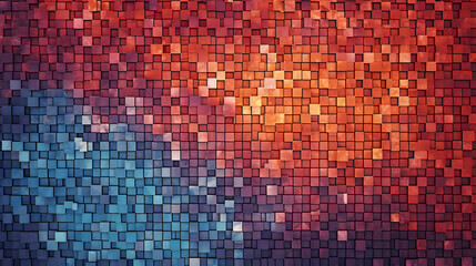 Fototapeta premium A mosaic of tiles or pixels with different shades, geometric abstract background
