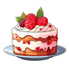 Cute Dessert Bakery Clipart Illustration