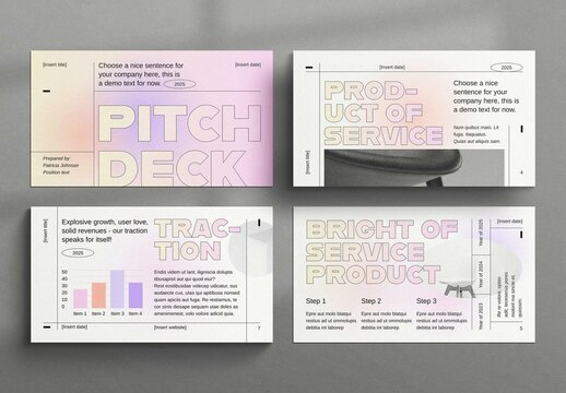 Business Solution Pitch Deck Presentation Layout