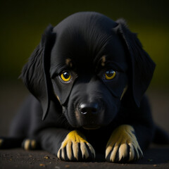 black labrador puppy