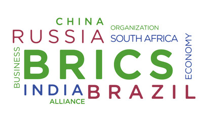 BRICS kinetic text abstract concept illustration