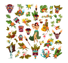 Hawaii Symbols Collection