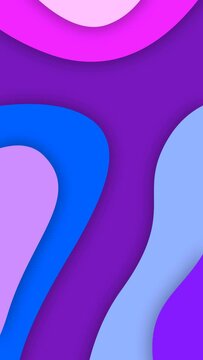 nice color combination of different type of shapes animation Vertical Video Footage clip