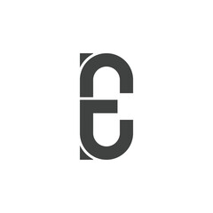 Initial alphabet letter E font icon