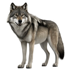 Wolf isolated on transparent background