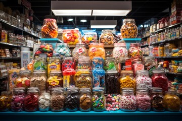 Grocery Stores Bulk Candy And Sweets, Generative AI