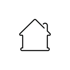 House line icon isolated on white background