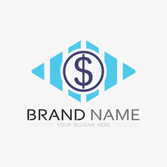 Business finance and Marketing logo Vector illustration  design