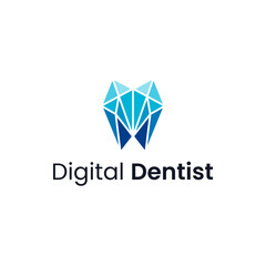 Modern logo combination gear and cut. It is suitable for modern dental clinic logos.