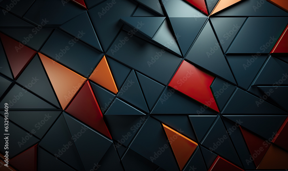 Aufkleber abstract texture background from colored geometric shapes.