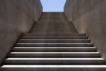 stair background image, 3D rendering
