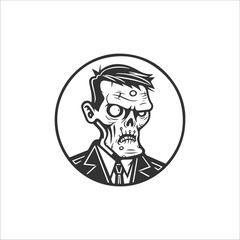 halloween zombie illustration 