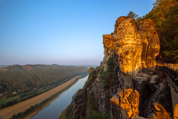 View of the river Elbe from the bastion