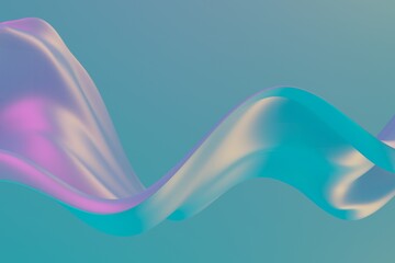 Colorful waves texture. 3D abstract art