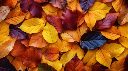 Autumn leaves natural background