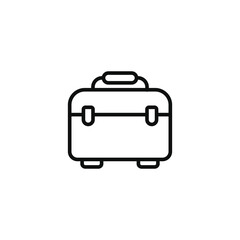 Toolbox line icon isolated on white background