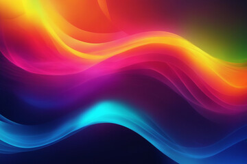 Fototapeta premium abstract blue background with waves. Generative AI