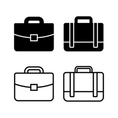 Briefcase icon vector. Portfolio vector icon. suitcase icon