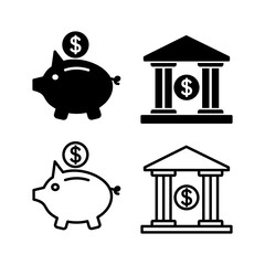 Bank icon vector. bank icon symbol