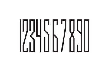 font design simple concept vector