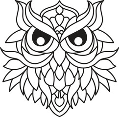 owl Mandala Coloring Page Enchanting owl Mandala: Unleash Your Creativity Through Coloring
