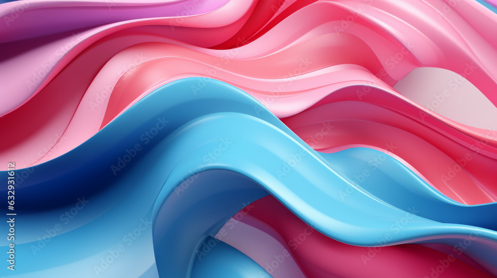 Poster A vibrant abstract background with flowing waves of color