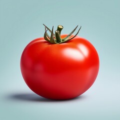 Fresh and ripe tomato healthy food with isolated background generative ai