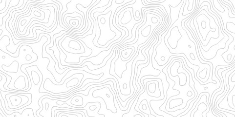 Black and white lines seamless Topographic map patterns, topography line map. Vintage outdoors style. The stylized height of the topographic map contour in lines and contours isolated on transparent.