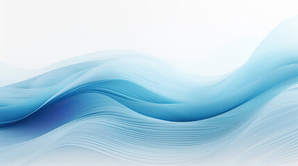 abstract blue wave background - obrazy, fototapety, plakaty