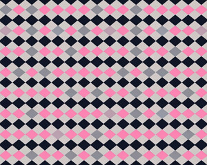Seamless geometric pattern with a triangular  color palette
