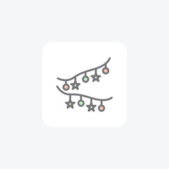 Illuminating Christmas Magic with Decorations Icons

 Awesome Fill Icon
