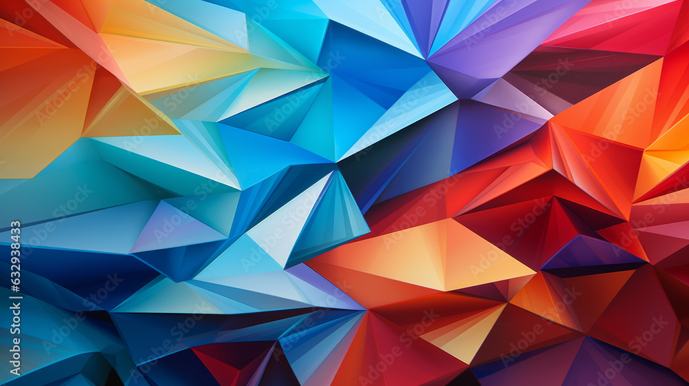 Poster a vibrant and diverse abstract background filled with a kaleidoscope of colors