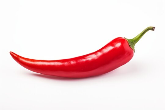 Red chile pepper isolated on white background