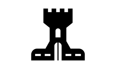 vector ancient castle logo