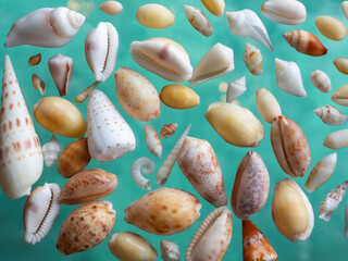 モルディブの貝殻混合