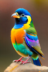 Fototapeta premium A Beautiful cute bird AI GENERATED