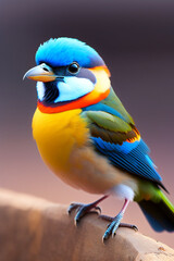 A Beautiful cute bird AI GENERATED
