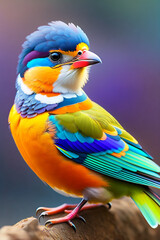 A Beautiful cute bird AI GENERATED