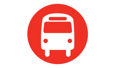 bus stop AND bus station location marker vector icon.