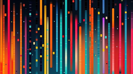 abstract background, retro vintage geometric strip and spot style art illustration, Generative Ai