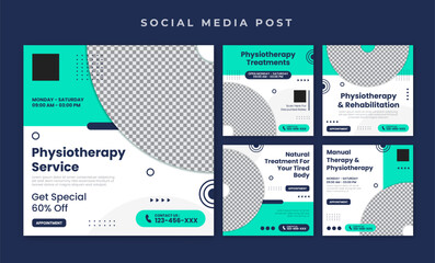Physiotherapy social media post template